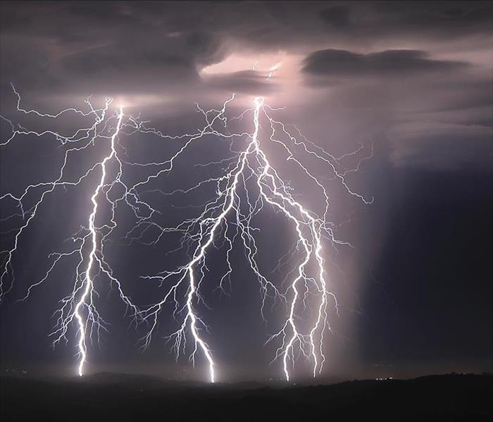 image of Thunderstorm during a lightning bolt